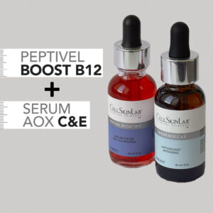 PEPTIVEL BOOST B12 30ML + SERUM AOX C&E 30ML